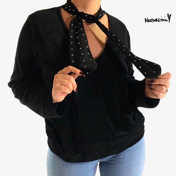 🚫SOLD•E🅱️🅰️Y🚫 Sonia Rykiel Velvet Blouse - Picture 2 of 6